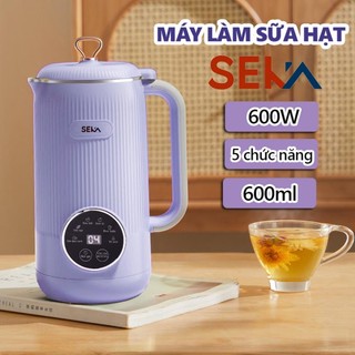 Máy làm sữa hạt mini seka, máy nấu sữa hạt đa năng seka sk320 600ml, 6 tính năng, chính hãng