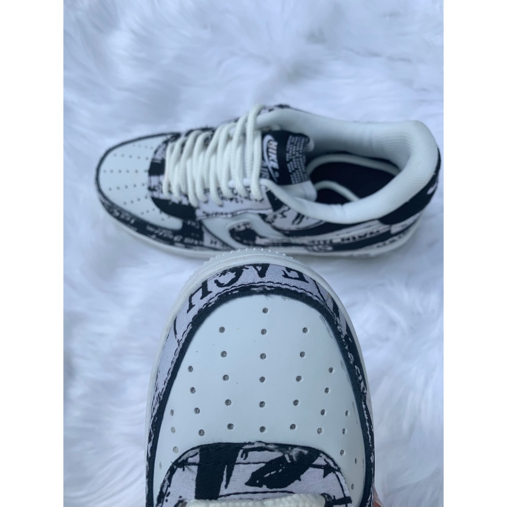 Giay Thể Thao Ni_ke mẫu mới hot hit , Giay sneaker trắng vệt đen dành cho nam ữ