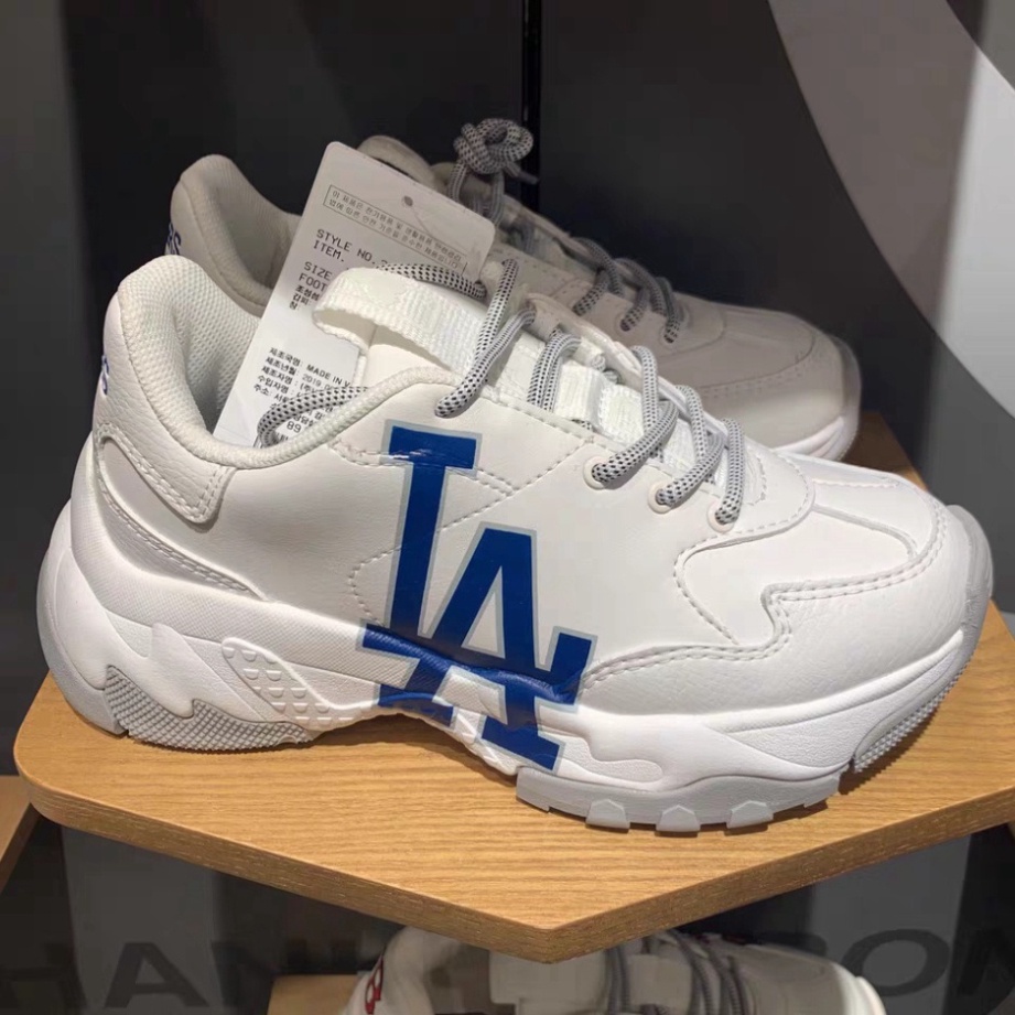 Giày Thể Thao MLB LA XANH Nam Nữ, Giày Sneaker Dodgers Đế Độn Tăng Chiều Cao Full Box Bill