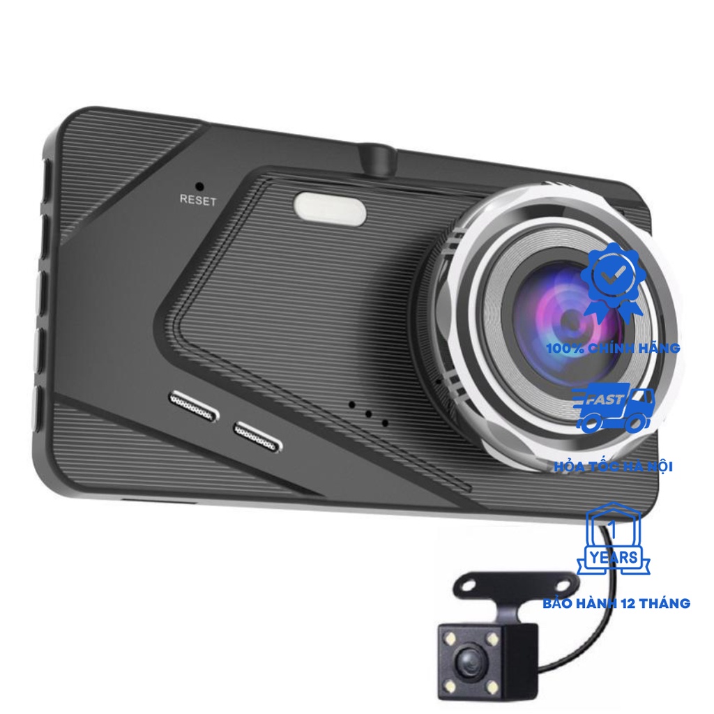 Camera hành trình ô tô ONTEKCO S18 trước và sau Full Hd 1080 siêu nét màn hình 4 inh ngôn ngữ Tiếng Việt | BigBuy360 - bigbuy360.vn