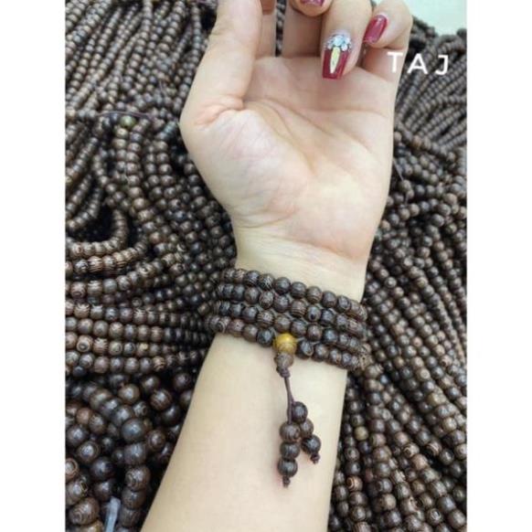 Giá sĩ,  Chuỗi vòng gỗ mun lông đuôi công đẹp, rẻ phù hợp với mọi độ tuổi