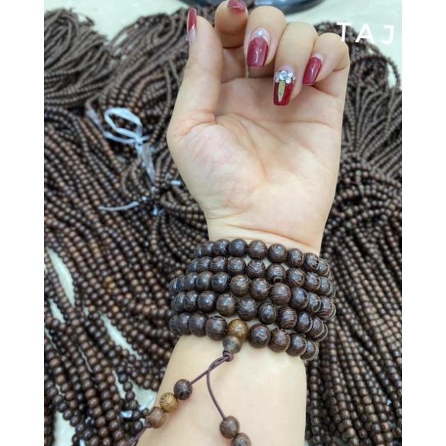 Giá sĩ,  Chuỗi vòng gỗ mun lông đuôi công đẹp, rẻ phù hợp với mọi độ tuổi