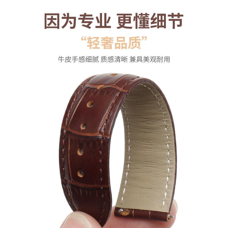 Versace Dây Đồng Hồ Đeo Tay Da Bò Thật Cài Khóa Bướm 18 20mm Cá Tính Cho Nam Và Nữ