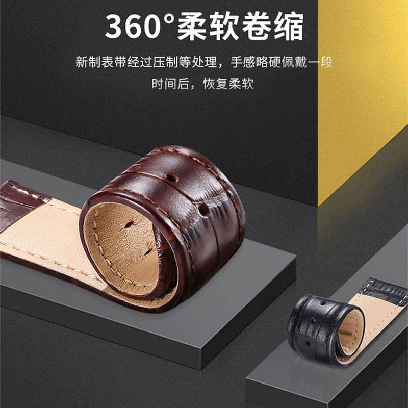 Versace Dây Đồng Hồ Đeo Tay Da Bò Thật Cài Khóa Bướm 18 20mm Cá Tính Cho Nam Và Nữ