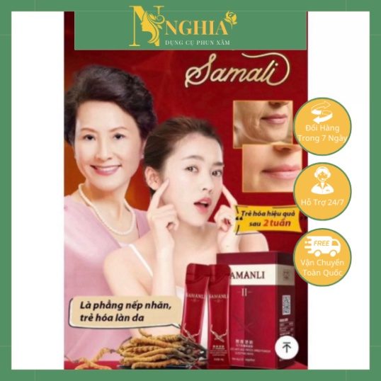 [GIÁ TỐT NHẤT]  Mặt Nạ Ngủ Đông Trùng Samanli Dưỡng Ẩm Chống Lão Hóa - Hộp 20 gói