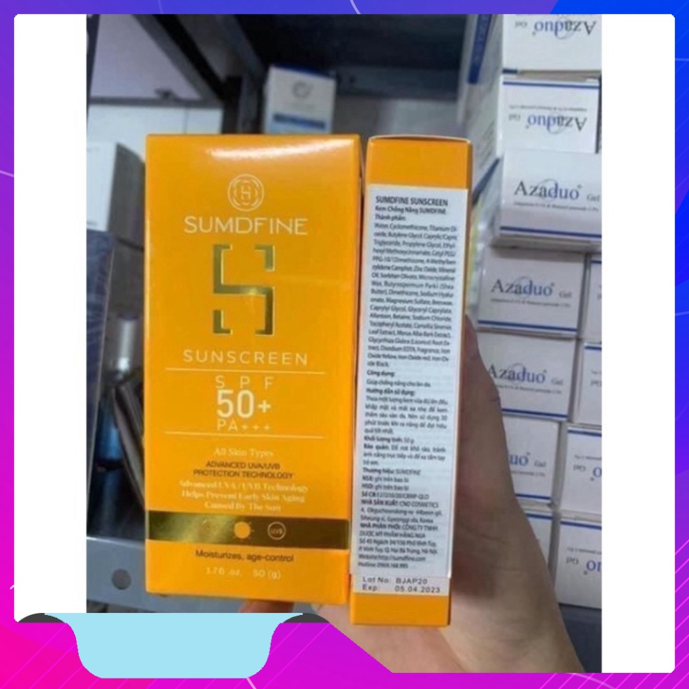 KEM chống chói SUMDFINE SUNSCREEN SPF 50+, PA +++