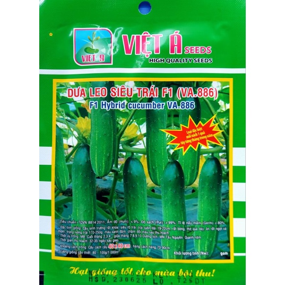 HẠT GIỐNG DƯA CHUỘT LAI F1 VIỆT Á_ VA886_KL. 10GR