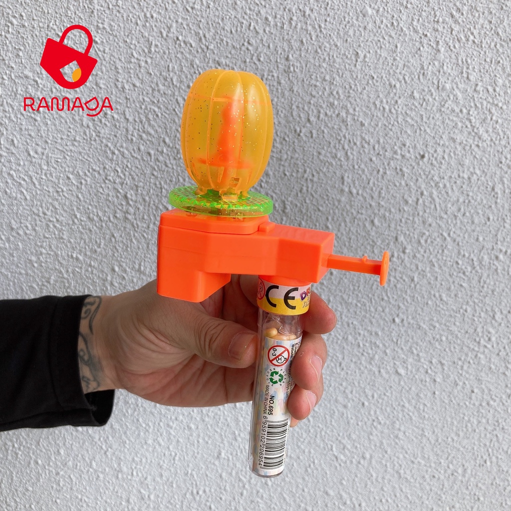 Ramada - Đồ chơi hoa xoay có đèn và kẹo Juqi dành cho bé