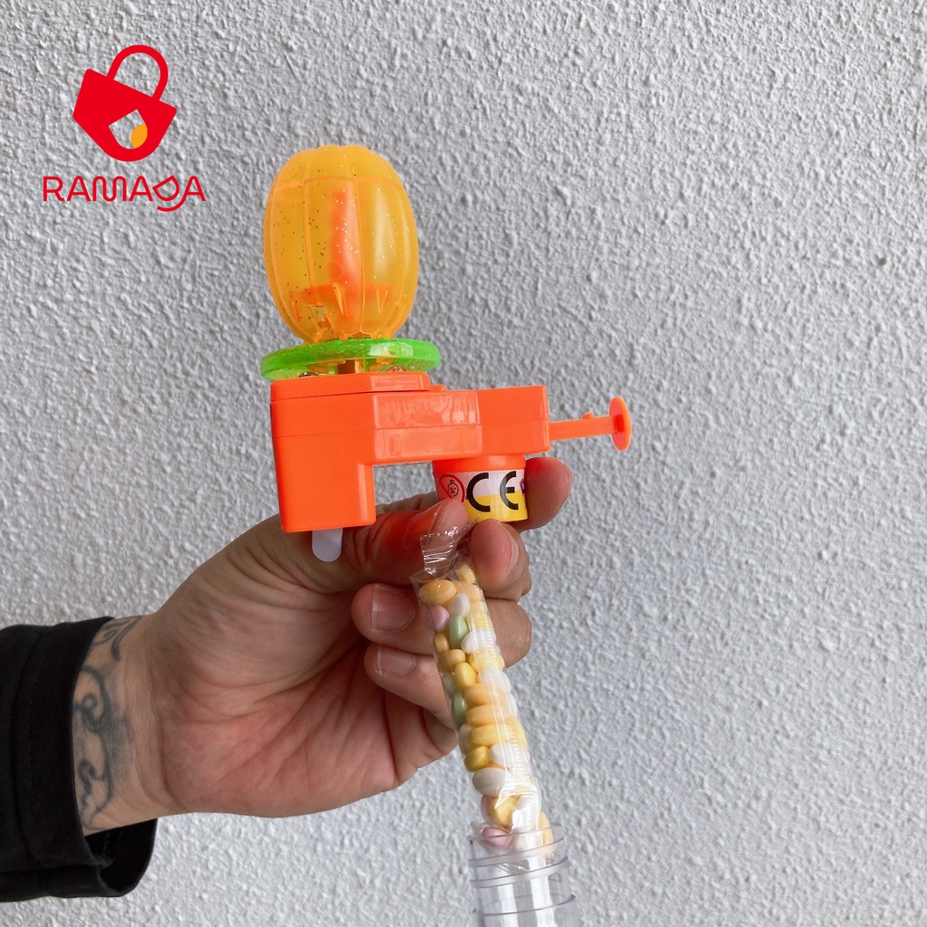 Ramada - Đồ chơi hoa xoay có đèn và kẹo Juqi dành cho bé