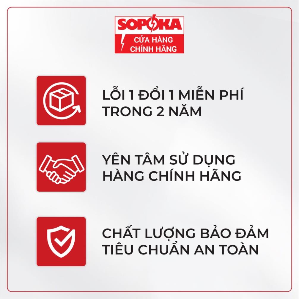 Phích cái siêu tải SOPOKA D3000W có dây 3m,5m chịu nhiệt, an toàn