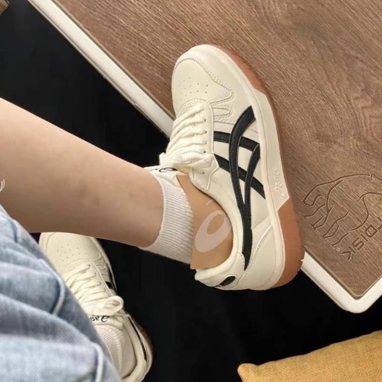 Giày thể thao Asics Court MZ Cream Black Gum Nam Nữ Bản Cao Cấp, Giày Đế Cao Su asics Nguyên Khối Đủ Size 36-44 | BigBuy360 - bigbuy360.vn