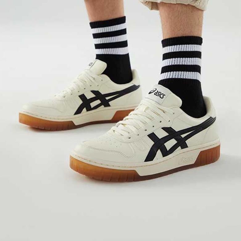 Giày thể thao Asics Court MZ Cream Black Gum Nam Nữ Bản Cao Cấp, Giày Đế Cao Su asics Nguyên Khối Đủ Size 36-44 | BigBuy360 - bigbuy360.vn