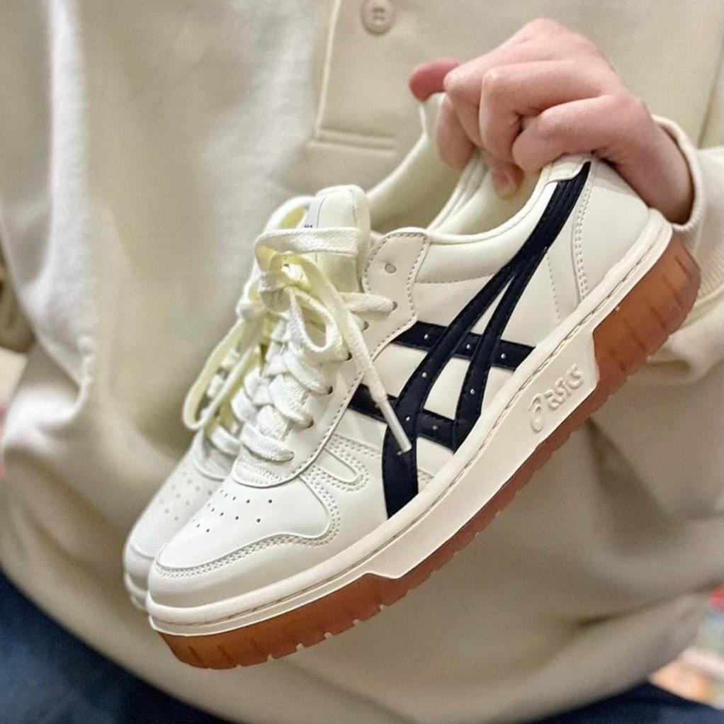 Giày thể thao Asics Court MZ Cream Black Gum Nam Nữ Bản Cao Cấp, Giày Đế Cao Su asics Nguyên Khối Đủ Size 36-44 | BigBuy360 - bigbuy360.vn