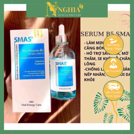 [GIÁ TỐT NHẤT]  SERUM B5 SMAS CẤP ẨM, PHỤC HỒI DA, SÁNG DA, CHỐNG LÃO HÓA - SMAS PRO VITAMIN B5 HYDR
