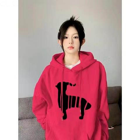 Áo Hoodie Tay Dài Dáng Rộng Phong Cách Thời Trang Đường Phố Mới