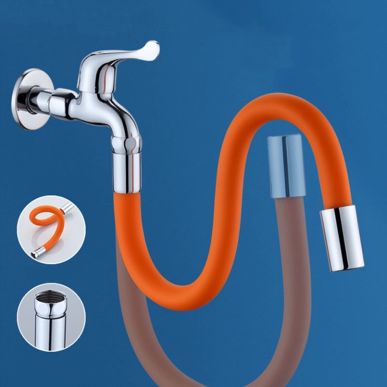 Ống nối dài vòi nước linh hoạt - Đầu Dây Nối vòi bồn rửa có thể quay 720° theo mọi hướng(tuyên si)