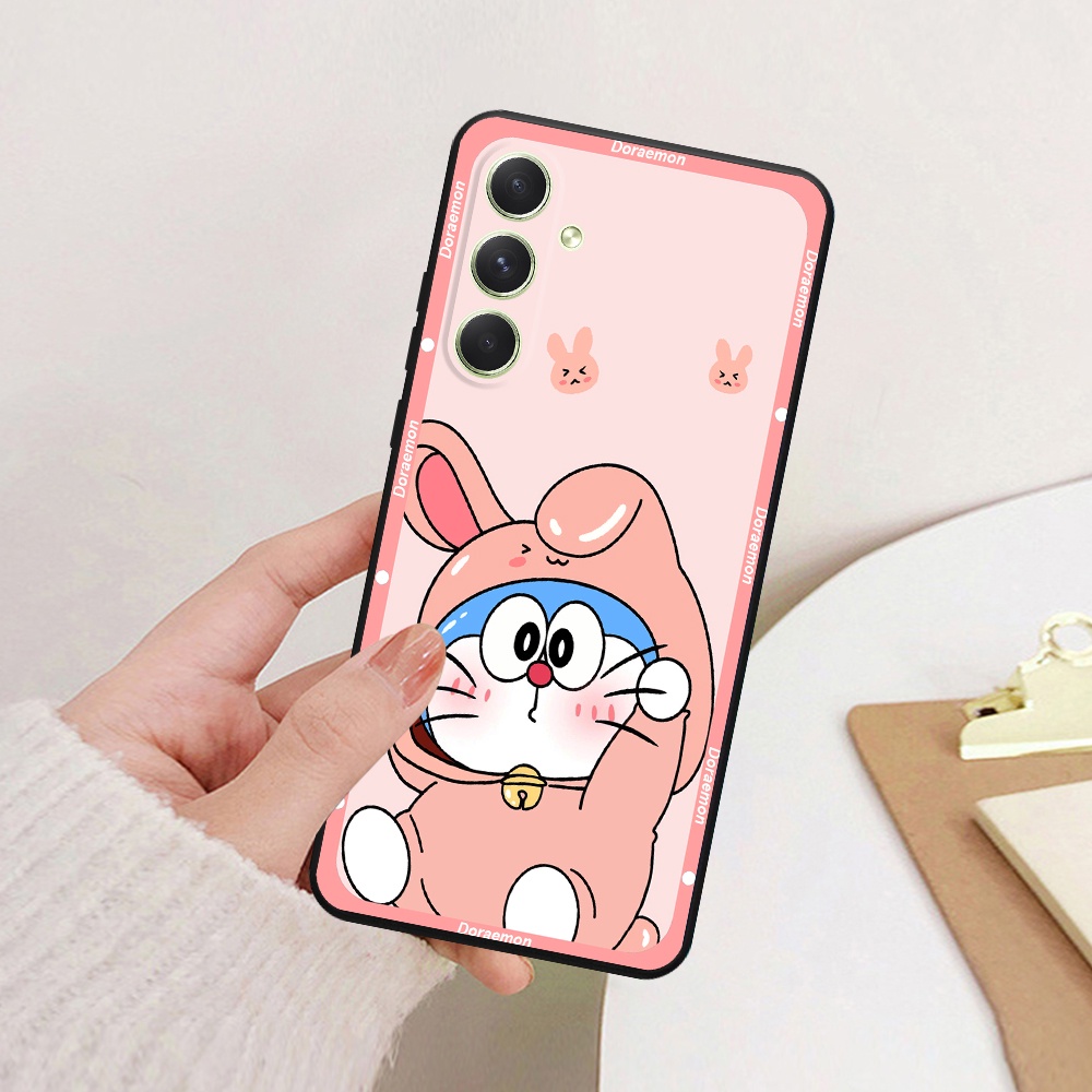 Ốp lưng Samsung A14 4G / 5G / A24 5G / A34 5G / A54 5G viền vuông TPU in hình Doraemon dễ thương