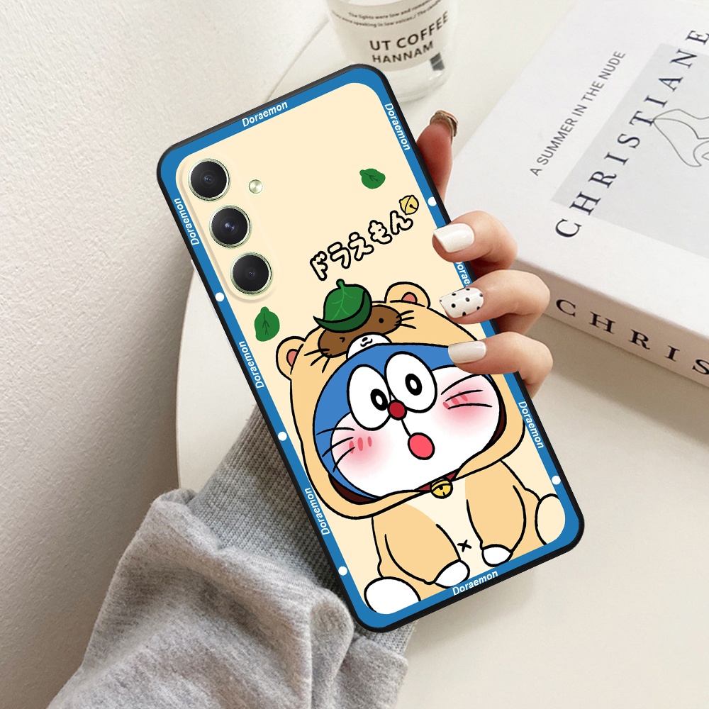 Ốp lưng Samsung A14 4G / 5G / A24 5G / A34 5G / A54 5G viền vuông TPU in hình Doraemon dễ thương