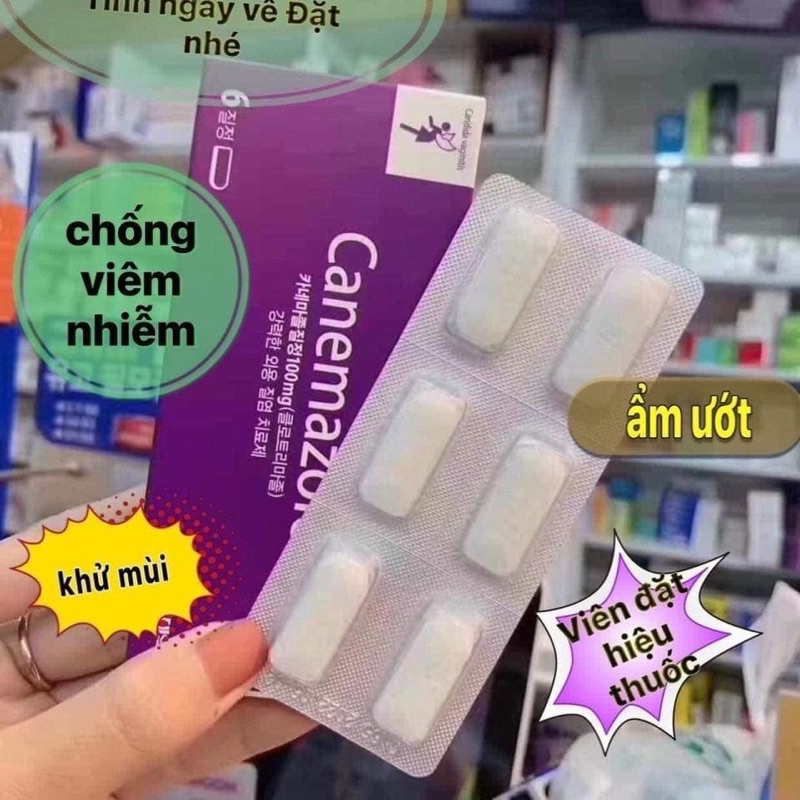 Hộp viên đặt phụ khoa Canemazole