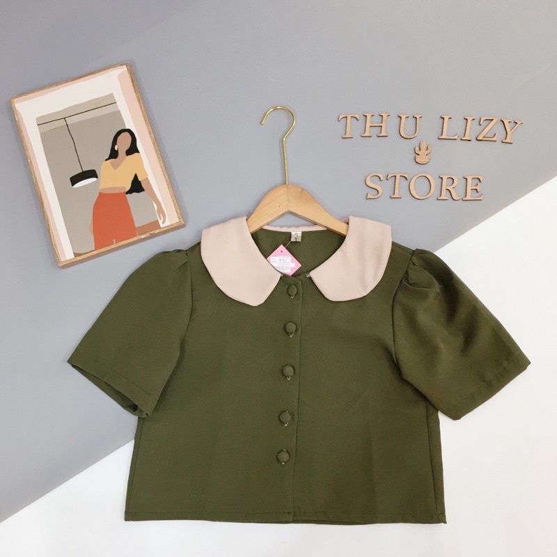 /ThuLizyStore/ Sơ mi Xinh Cổ Xinh