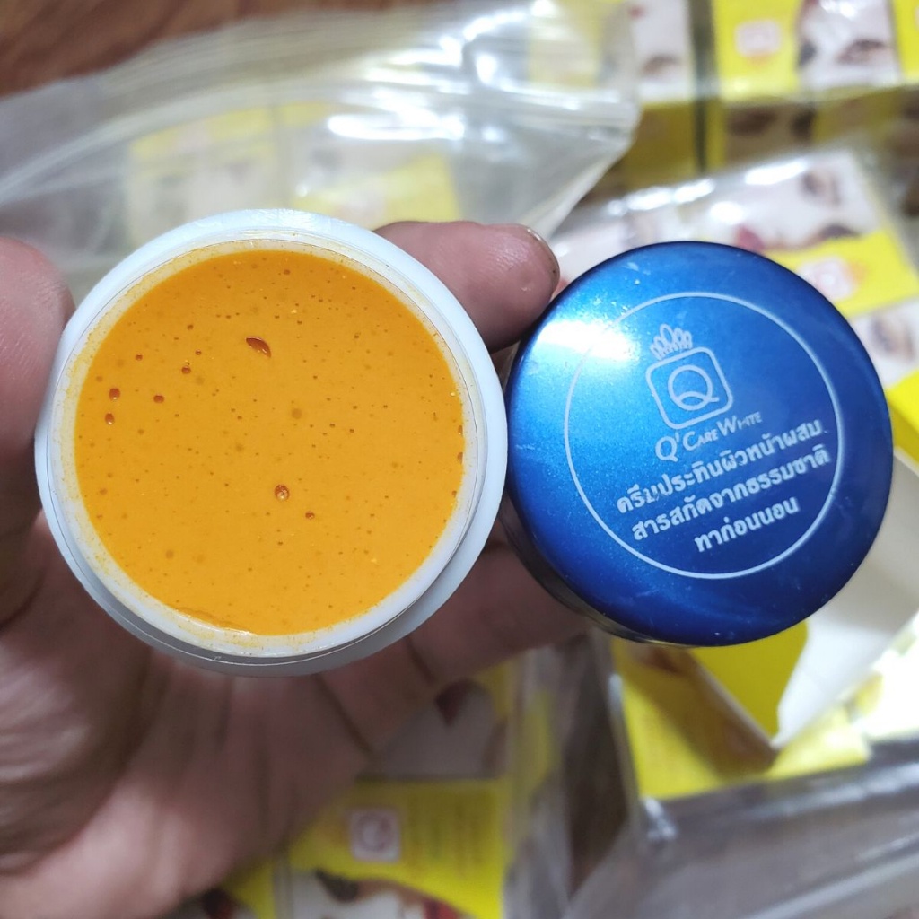 Kem Nghệ Qcare / Q'care Giúp Giảm Mụn, Trắng Da Và Mờ Thâm Chuẩn Thái Lan 5g