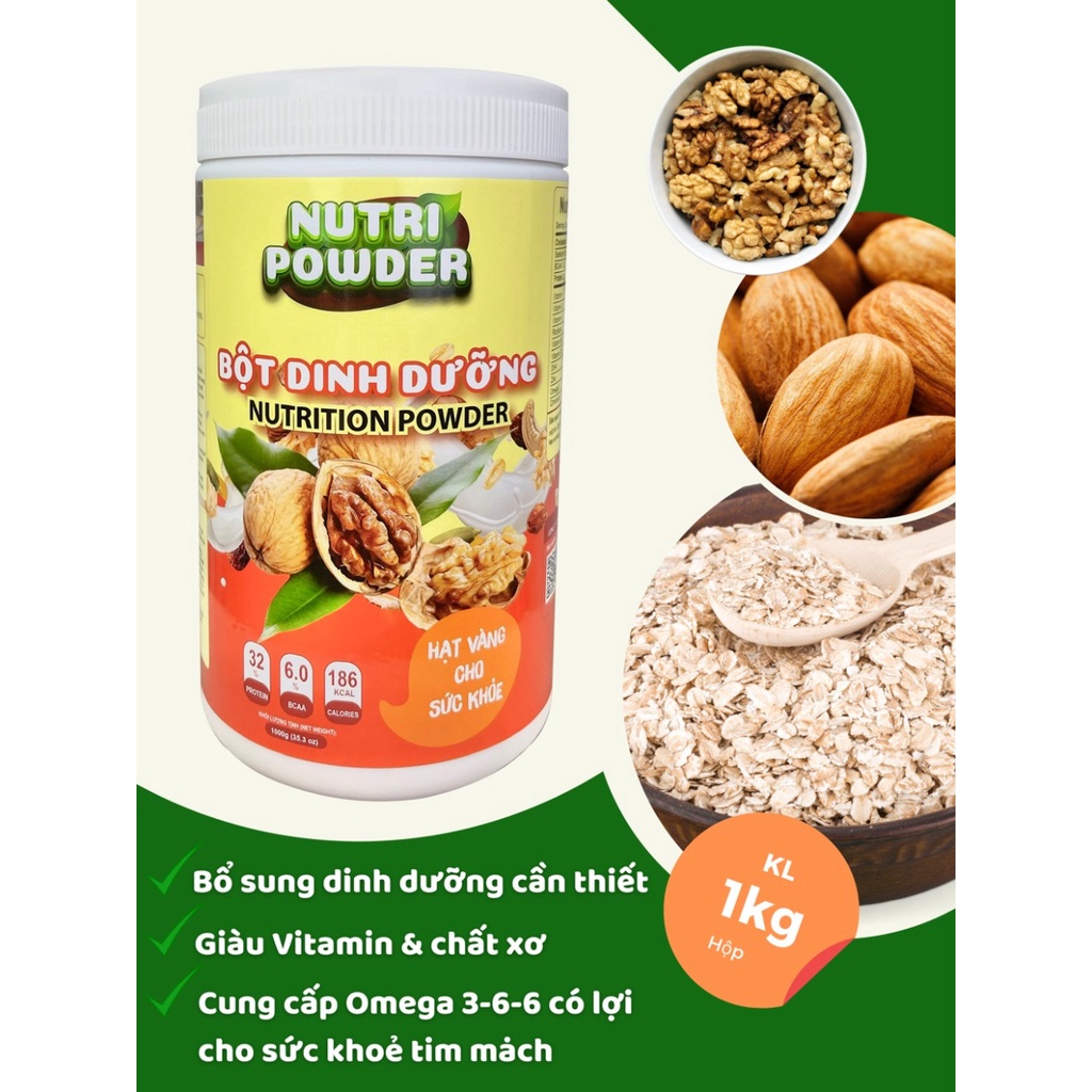 500G BỘT NGŨ CỐC DINH DƯỠNG CAO CẤP HỖ TRỢ TĂNG CÂN, TĂNG CƠ