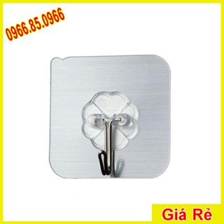 Móc dán tường siêu dính trong suốt, chịu lục tốt, 6x6cm, MY2, Móc treo - HVL TEA