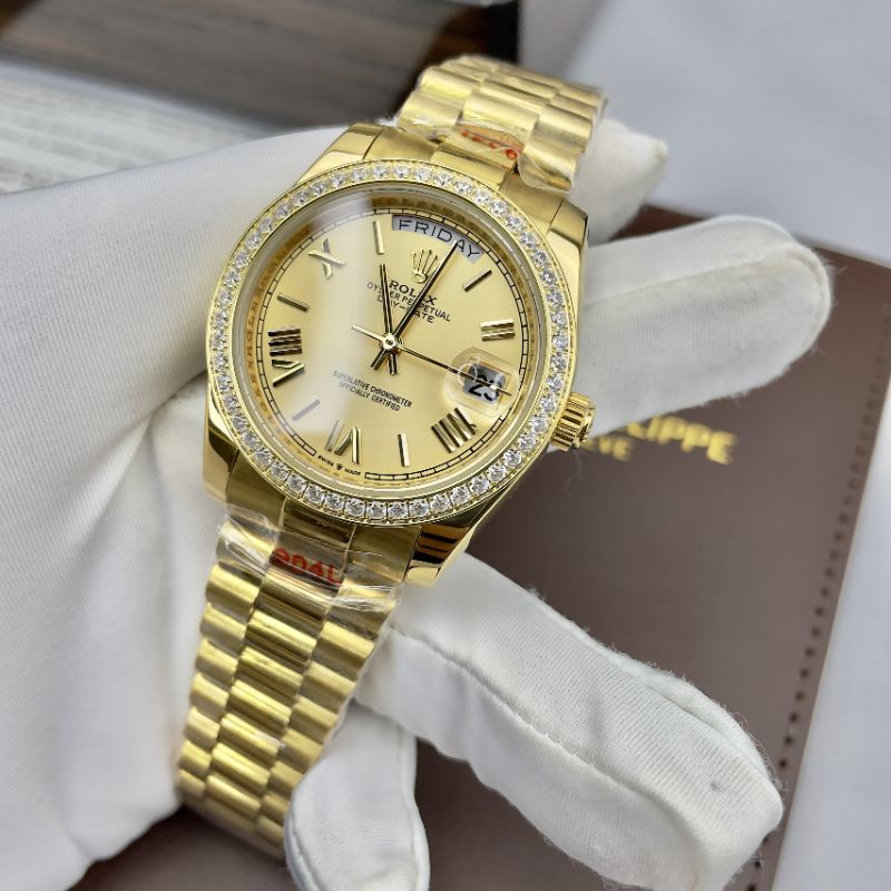 Đồng hồ nam Rolex Day Date cơ Automatic đẳng cấp doanh nhân BH 24 Tháng
