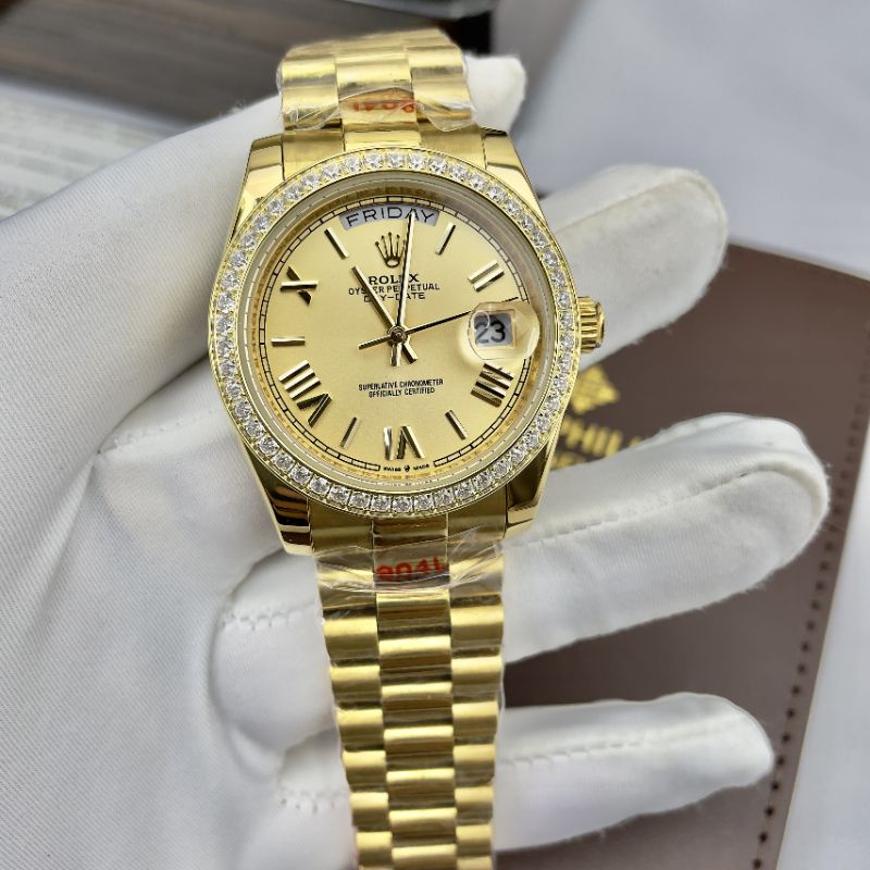Đồng hồ nam Rolex Day Date cơ Automatic đẳng cấp doanh nhân BH 24 Tháng