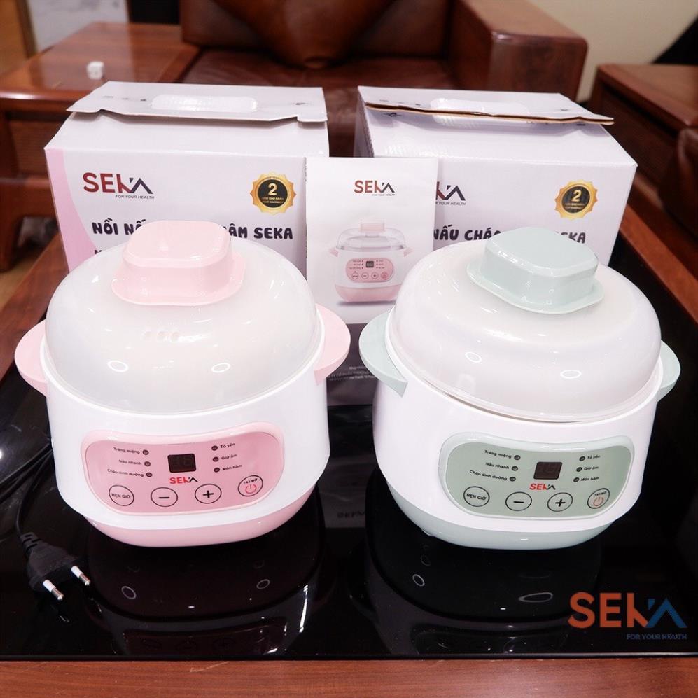 Nồi Nấu Cháo Chậm Cho Bé Ăn Dặm SEKA GT69/GT69 dung tích 2L bảo hành 12 tháng