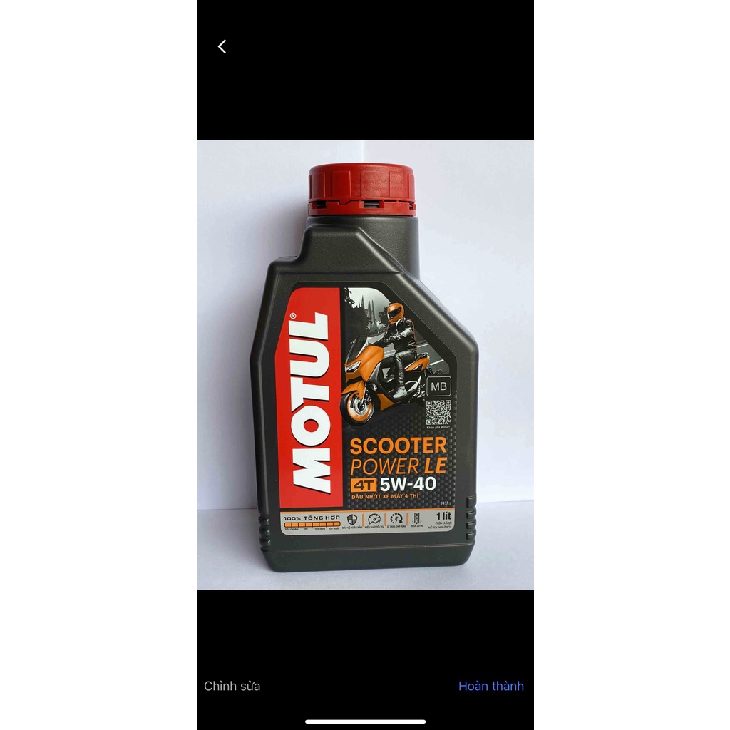 NHỚT MOTUL SCOOTER POWER LE 5W40 800ML XE GA