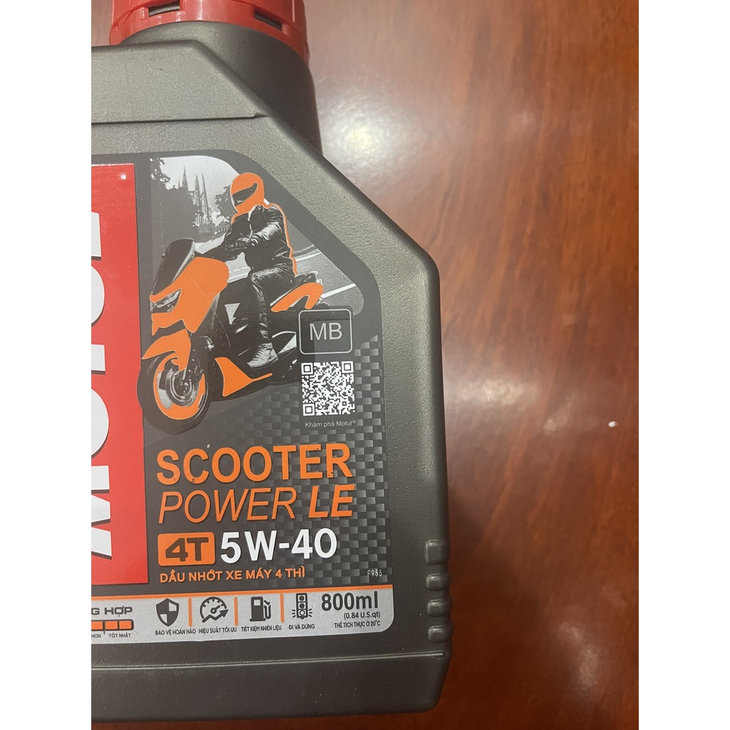 NHỚT MOTUL SCOOTER POWER LE 5W40 800ML XE GA
