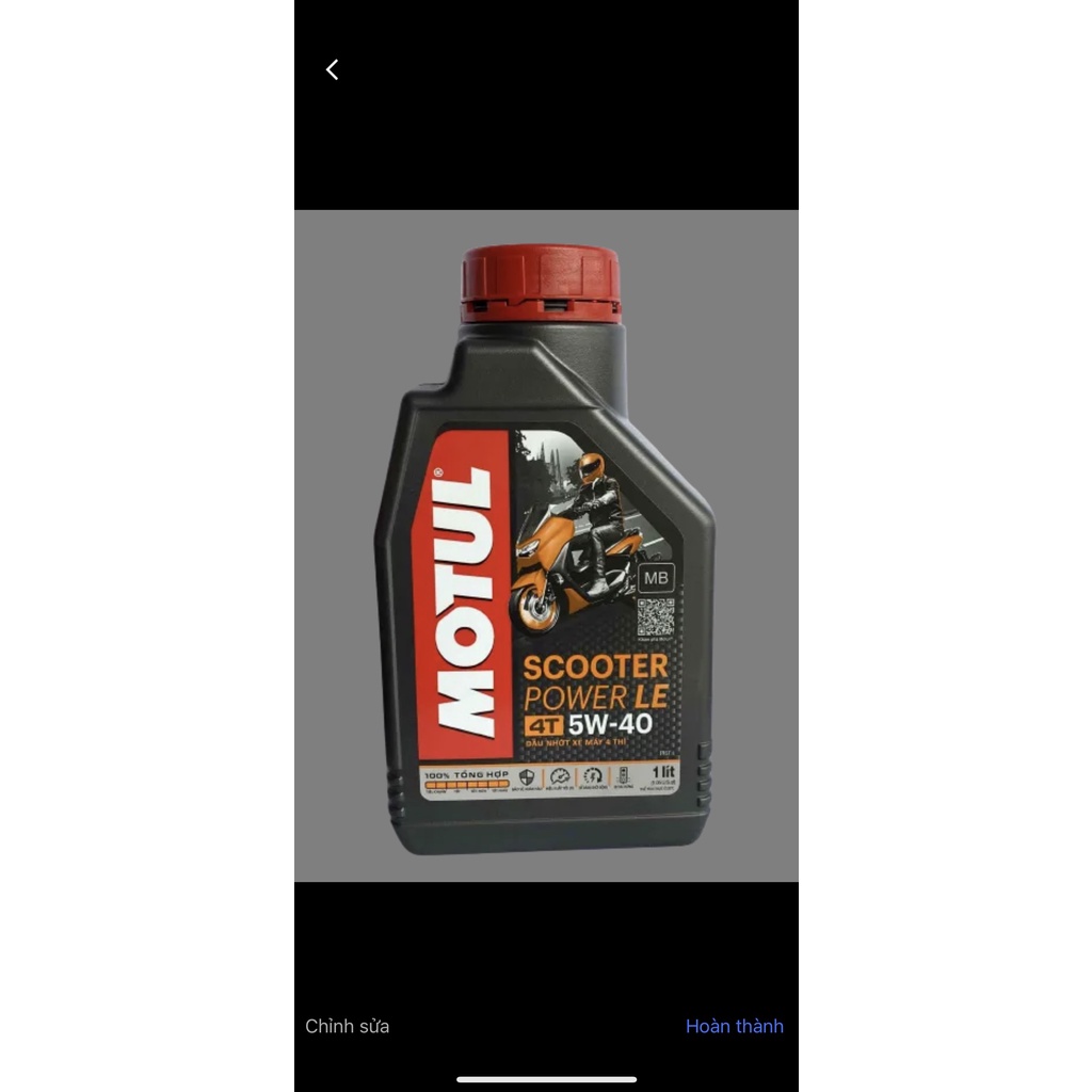 NHỚT MOTUL SCOOTER POWER LE 5W40 800ML XE GA