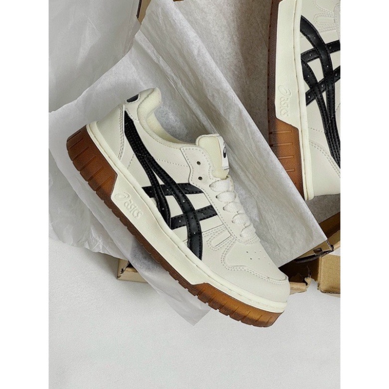 Giày Asics Court MZ Cream Black Gum nam nữ, giày Asics bản cao cấp full phụ kiện | BigBuy360 - bigbuy360.vn