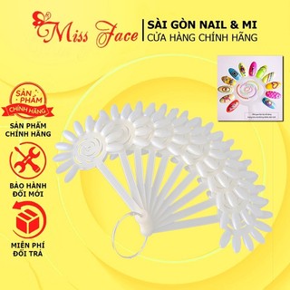 Móng vỉ hình quạt trưng màu sơn - móng vĩ quạt làm mẫu giá rẻ