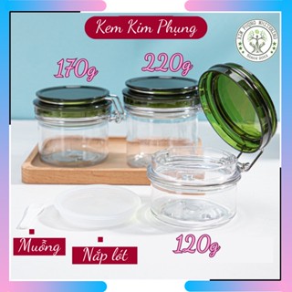 Hủ xịn , hủ cà mên ( xanh lá ) chiết mỹ phẩm, đựng kem dưỡng , bột body mask [KEM KIM PHỤNG]