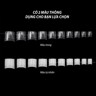 Móng nối chân trong - đục , móng tip chân chuẩn form dạng gói (500 móng)