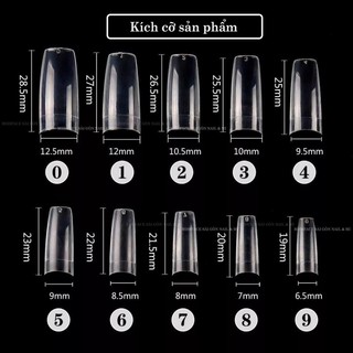 Móng nối HSM - Móng tip HSM dạng gói đủ size ( 500pcs)