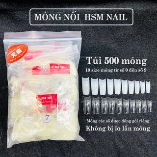 Móng nối HSM - Móng tip HSM dạng gói đủ size ( 500pcs)