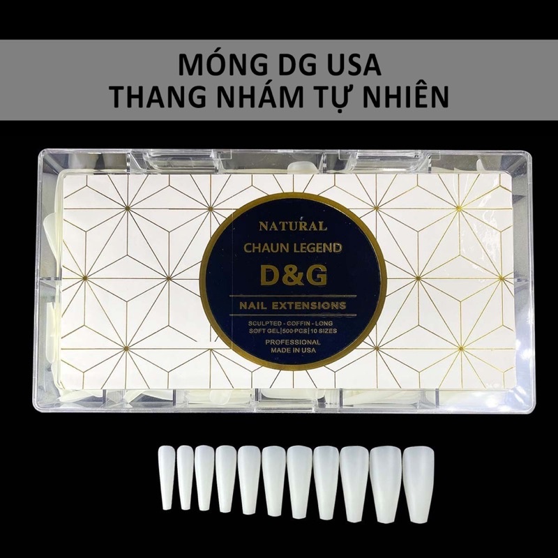 Móng up D&G cao cấp nhám sẵn 2 mặt móng - Móng up siêu dẻo bền đẹp DG