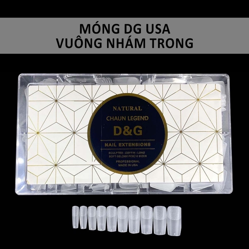 Móng up D&G cao cấp nhám sẵn 2 mặt móng - Móng up siêu dẻo bền đẹp DG
