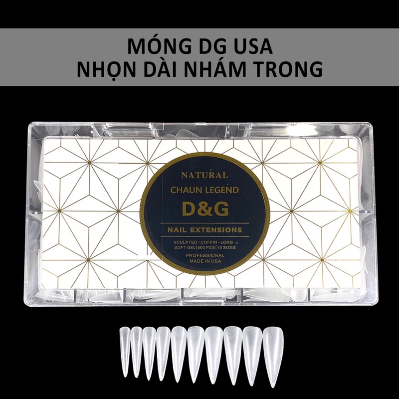 Móng up D&G cao cấp nhám sẵn 2 mặt móng - Móng up siêu dẻo bền đẹp DG
