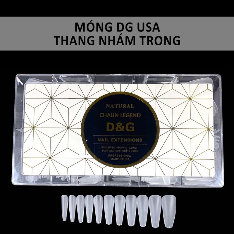 Móng up D&G cao cấp nhám sẵn 2 mặt móng - Móng up siêu dẻo bền đẹp DG