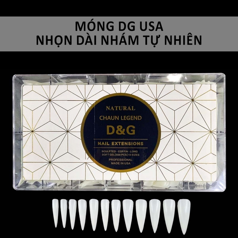 Móng up D&G cao cấp nhám sẵn 2 mặt móng - Móng up siêu dẻo bền đẹp DG
