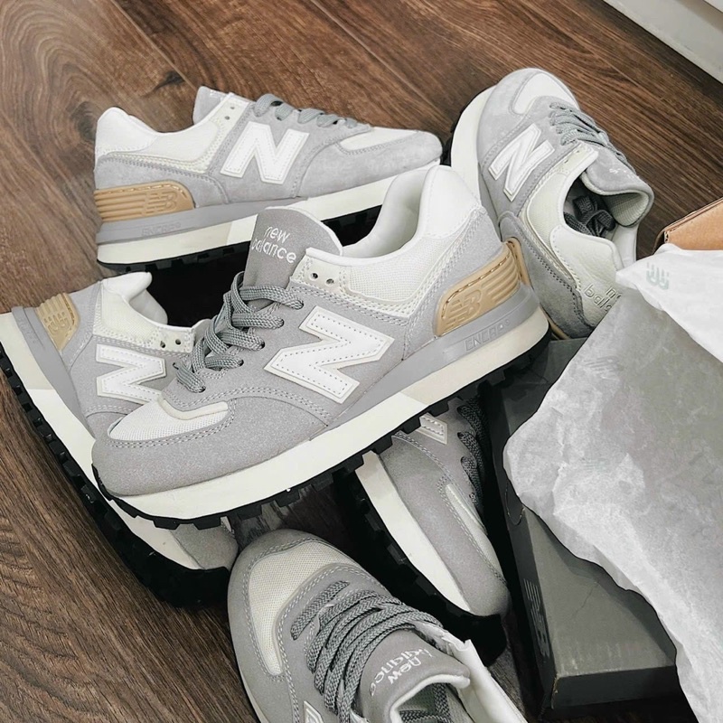 Giày New balance 574 Burgundy Angora Grey FREE SHIP