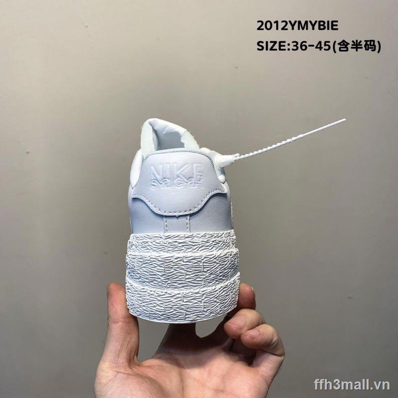 Sacai Giày Thể Thao unisex Màu Trắng Phong Cách Châu Âu 2012ymybie Size 36-45