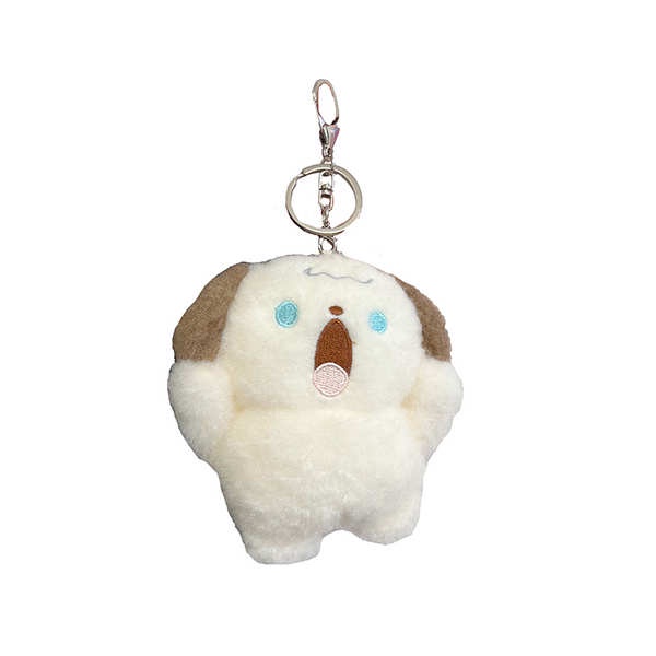 Móc khoá đôi móc khoá gấu bông ins đáng yêu la hét chó con mèo nhồi bông gói treo, sinh viên cặp vợ chồng quà tặng móc khóa sáng tạo