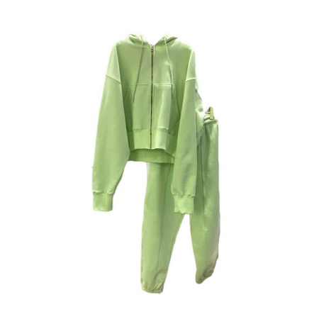 Set Áo Nỉ Dài Tay Có Mũ + Quần Dài Thời Trang Nữ