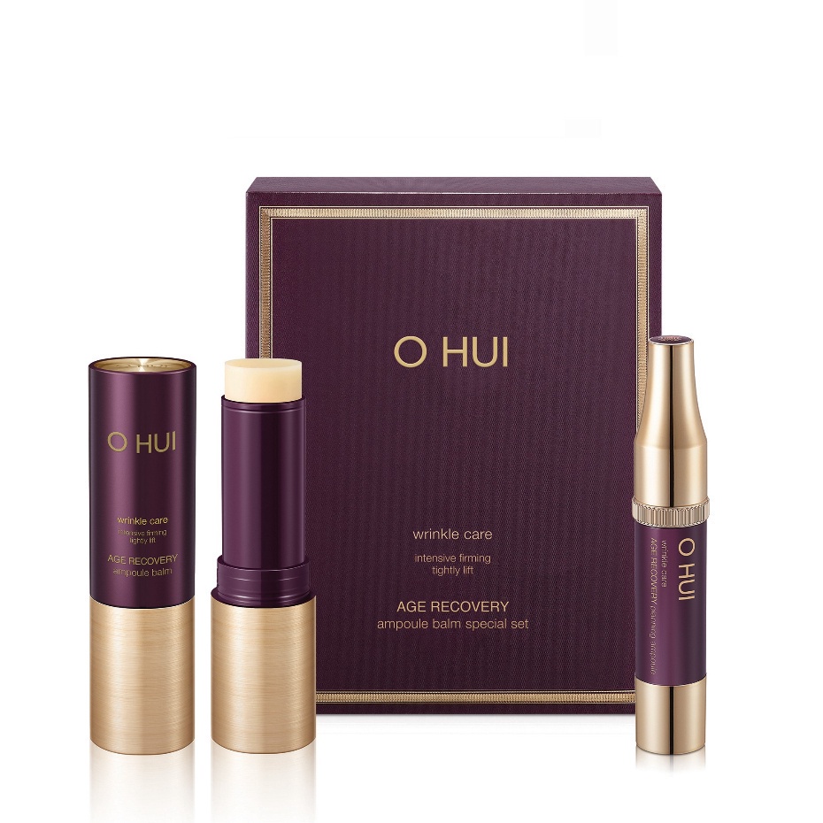 Set thỏi dưỡng da cải thiện nếp nhăn tăng đàn hồi OHUI Age Recovery Collagen Ampoule Balm SET 2pcs