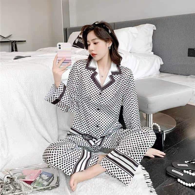 PYJAMA LỤA XƯỚC ÁNH KIM MỀM SIÊU SANG